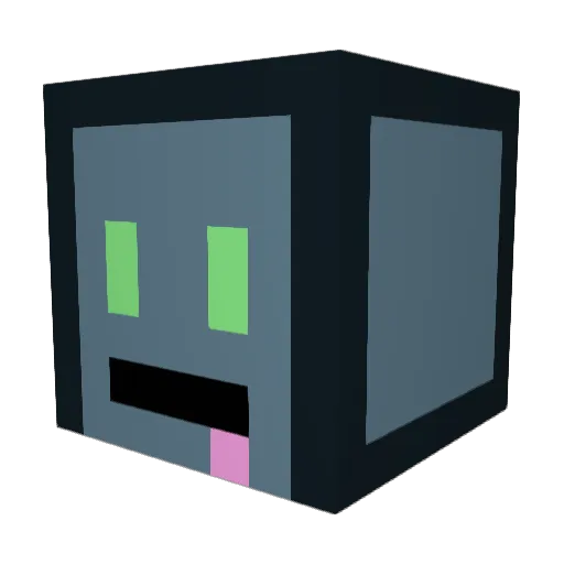 Wilbur11 Minecraft avatar head, 3D render