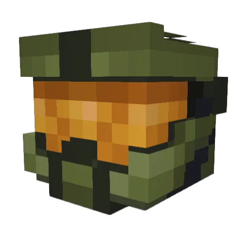 WilburForce117 Minecraft avatar head, 3D render