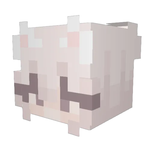 WilburSootsFoot Minecraft avatar head, 3D render