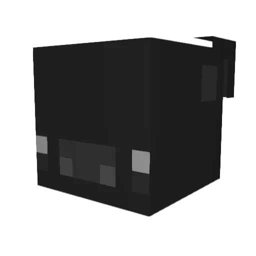 Wilbur_02 Minecraft avatar head, 3D render
