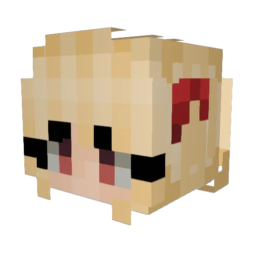 Wild0neKitsune Minecraft avatar head, 3D render