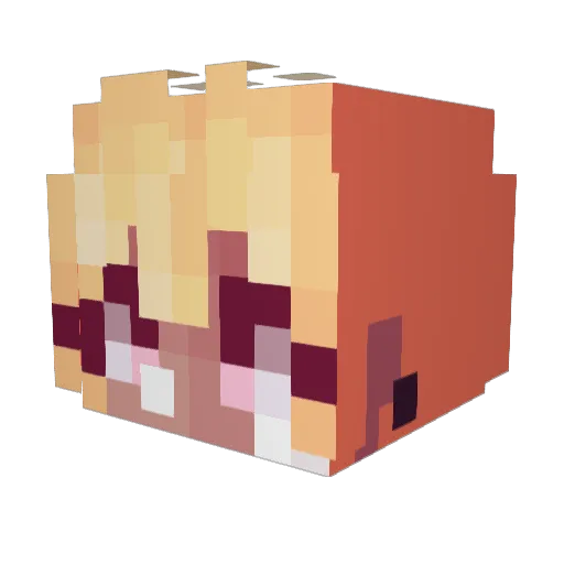 WildAndFree Minecraft avatar head, 3D render