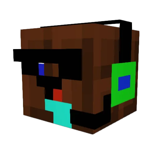 WildBAAAANG Minecraft avatar head, 3D render