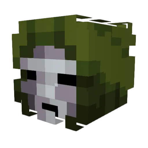 WildBearBerry Minecraft avatar head, 3D render