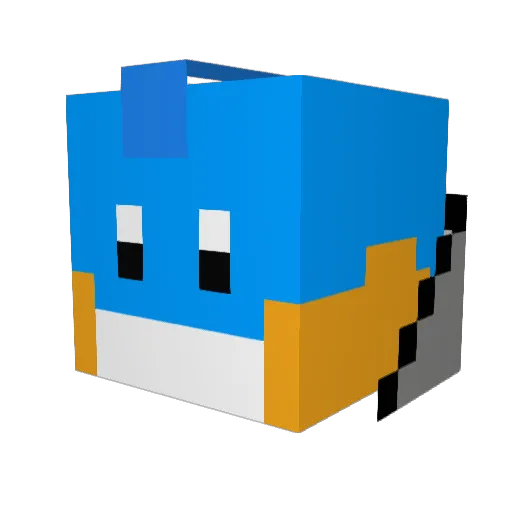 WildCard88 Minecraft avatar head, 3D render