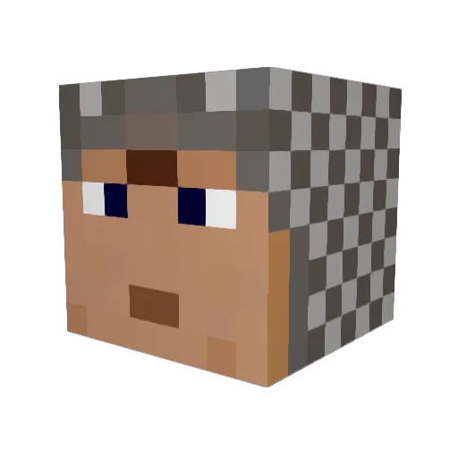 WildCrus8der Minecraft avatar head, 3D render
