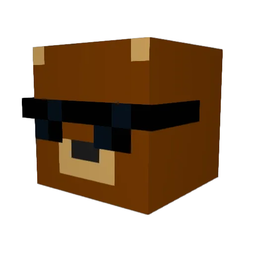 WildDumDum Minecraft avatar head, 3D render
