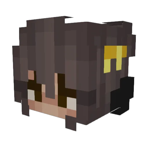 WildFlower008 Minecraft avatar head, 3D render
