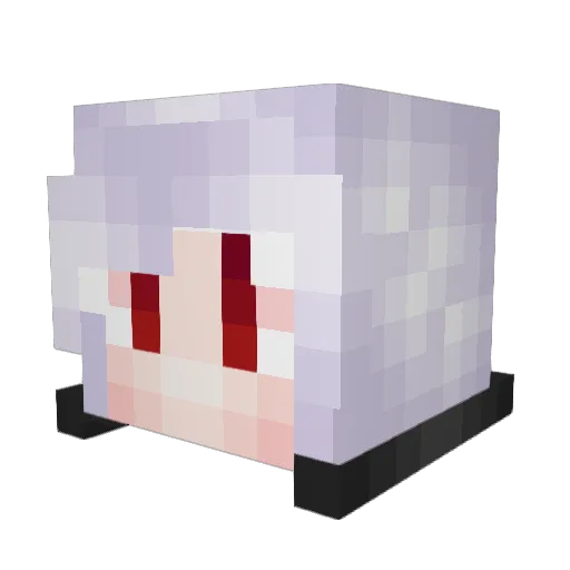 WildLotus Minecraft avatar head, 3D render