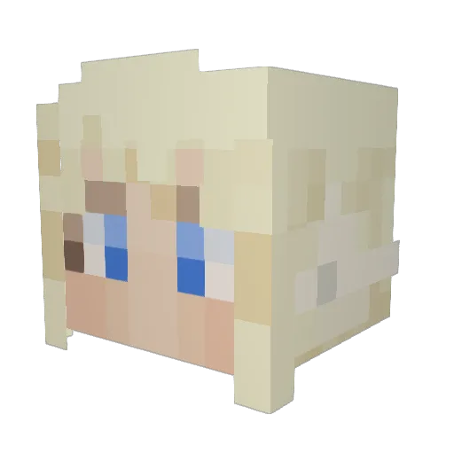 WildManta Minecraft avatar head, 3D render