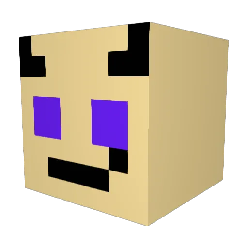 WildMantella111 Minecraft avatar head, 3D render
