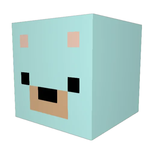 WildMinds Minecraft avatar head, 3D render
