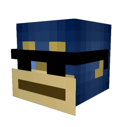 WildMonky Minecraft avatar head, 3D render