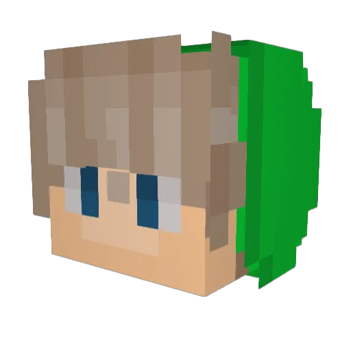 WildRampage Minecraft avatar head, 3D render