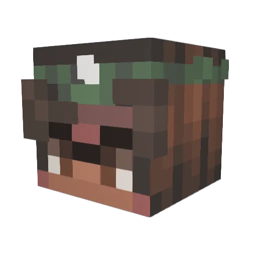 WildRefrain Minecraft avatar head, 3D render