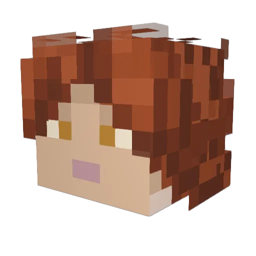 WildShadow_27 Minecraft avatar head, 3D render