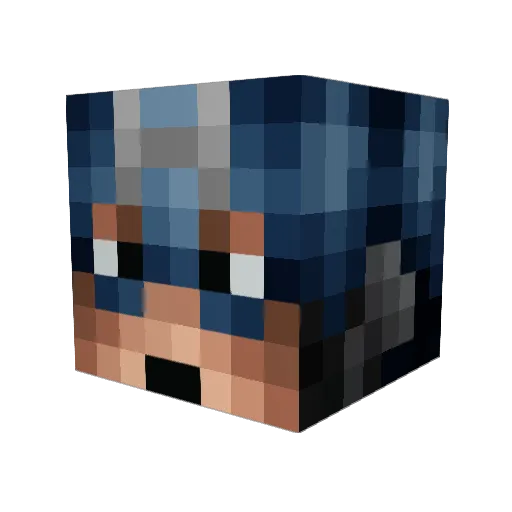 WildWeasel11 Minecraft avatar head, 3D render