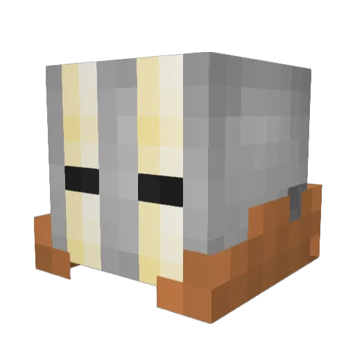 WildWings Minecraft avatar head, 3D render