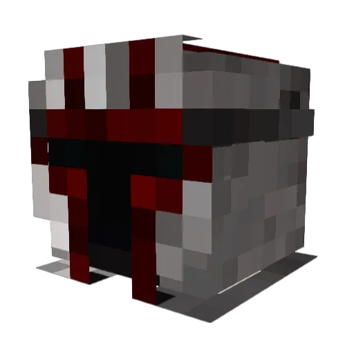WildWolfe01 Minecraft avatar head, 3D render
