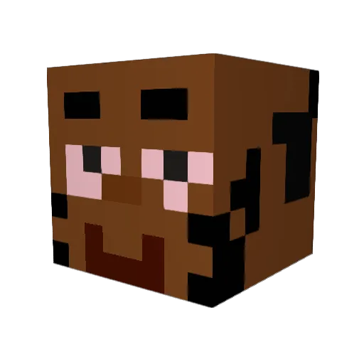 Wild_car Minecraft avatar head, 3D render