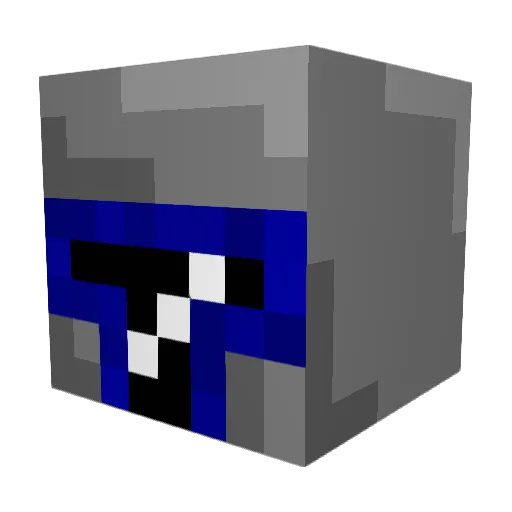 Wildcardshark77 Minecraft avatar head, 3D render