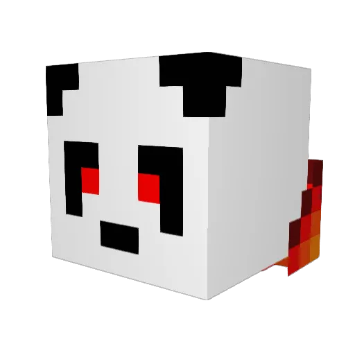 Wildcardticks Minecraft avatar head, 3D render
