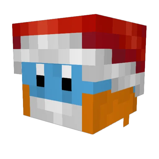 WildcatsRevenge Minecraft avatar head, 3D render