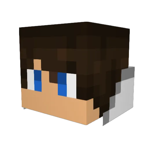 Wildcentipede Minecraft avatar head, 3D render