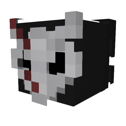 Wildcxrd Minecraft avatar head, 3D render