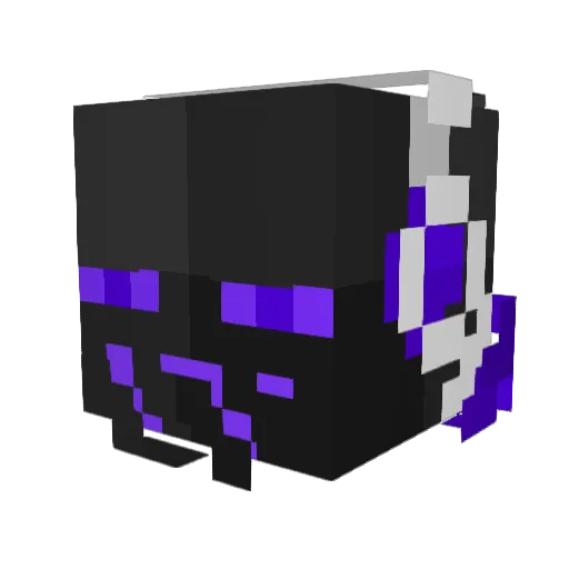 WilddMeme Minecraft avatar head, 3D render