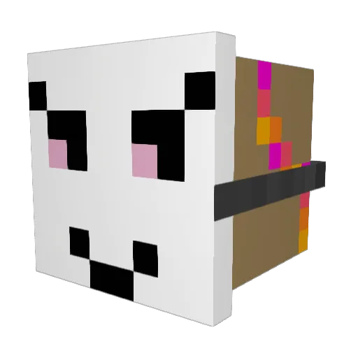 WildeSari Minecraft avatar head, 3D render