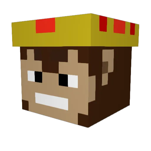 WilderHorst Minecraft avatar head, 3D render