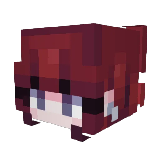 WildfireFGM Minecraft avatar head, 3D render