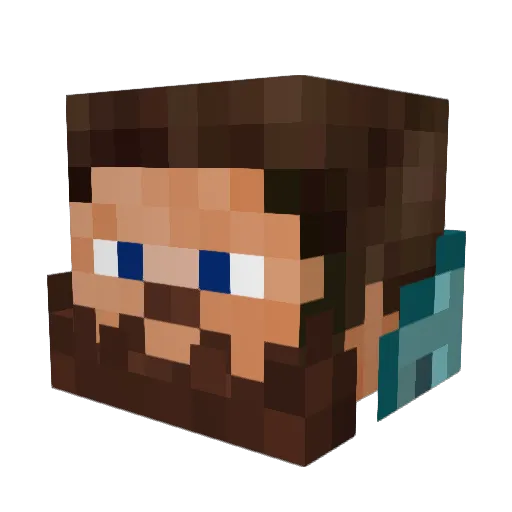 WildfireGecko Minecraft avatar head, 3D render