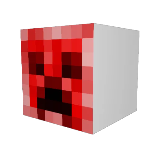 Wildgoku2 Minecraft avatar head, 3D render