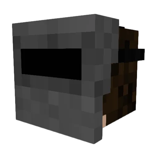 WildingAbyss3 Minecraft avatar head, 3D render