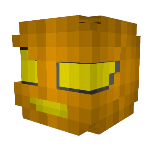 Wildizibi Minecraft avatar head, 3D render
