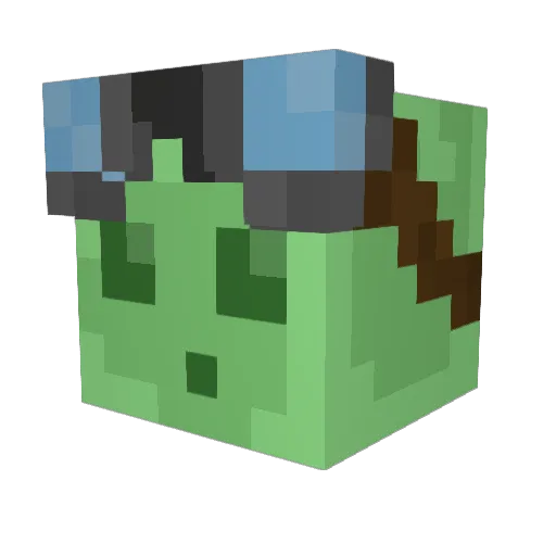 Wildkirsch Minecraft avatar head, 3D render