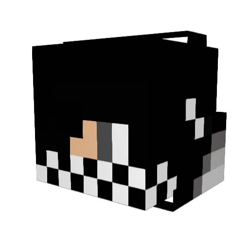 Wildling_04 Minecraft avatar head, 3D render