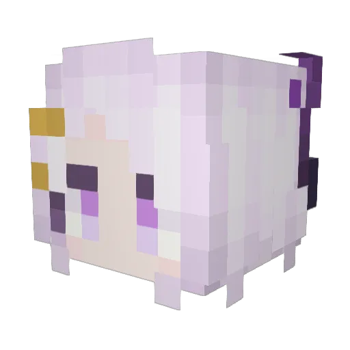 Wildnis1337 Minecraft avatar head, 3D render