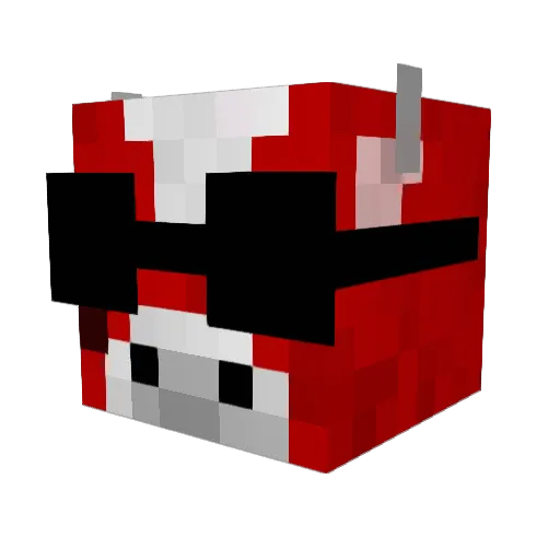 Wildogg55 Minecraft avatar head, 3D render