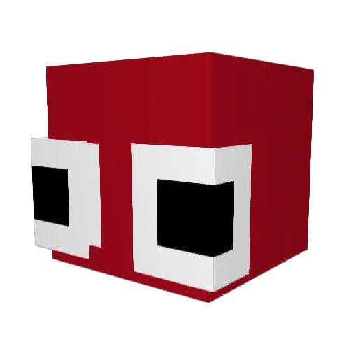 Wildrose369 Minecraft avatar head, 3D render