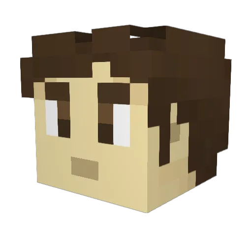 Wildwilson13 Minecraft avatar head, 3D render