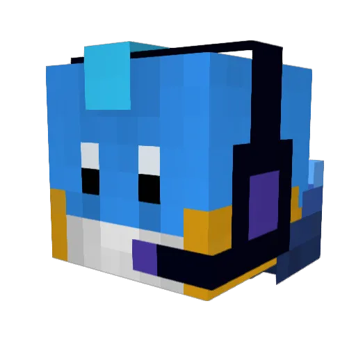 WileStyle Minecraft avatar head, 3D render