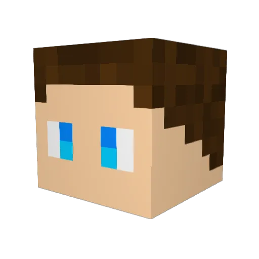 WileyC13 Minecraft avatar head, 3D render