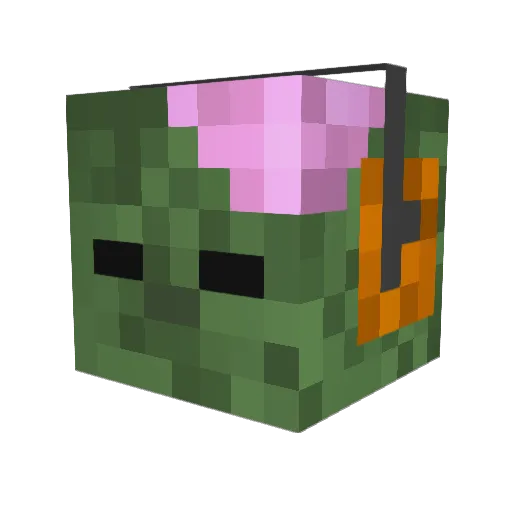 Wilf_shred Minecraft avatar head, 3D render