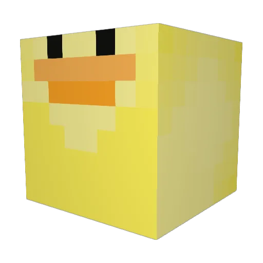 Wilfred619_Y Minecraft avatar head, 3D render