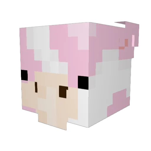 WilfredOG Minecraft avatar head, 3D render