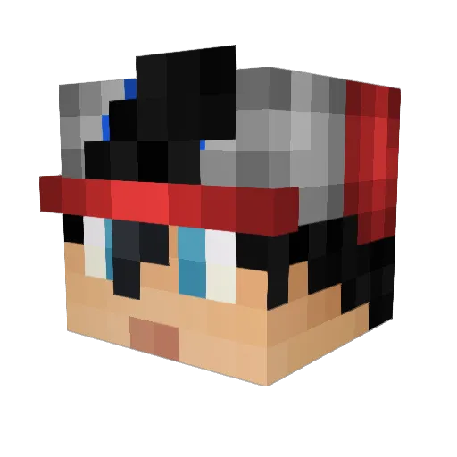 Wilfrido Minecraft avatar head, 3D render