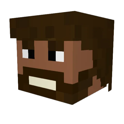 WilhKing Minecraft avatar head, 3D render
